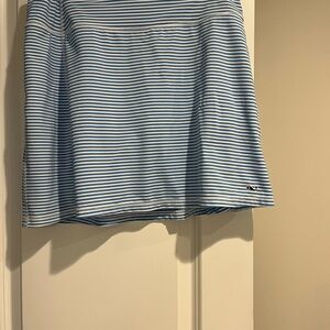 Vineyard Vines Blue and White Skater Mini Skirt